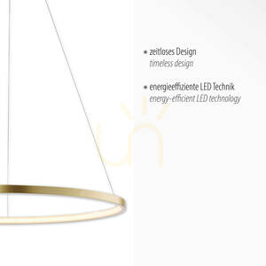 CIRCLE függőlámpa 11524-12 arany 1xLED small 3