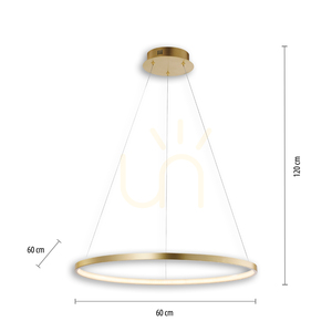 CIRCLE függőlámpa 11524-12 arany 1xLED small 6