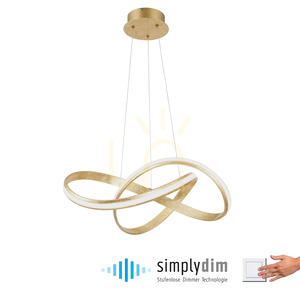 MELINDA függőlámpa 8291-12 arany 1xLED small 1