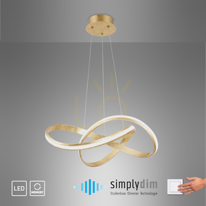 MELINDA függőlámpa 8291-12 arany 1xLED small 10