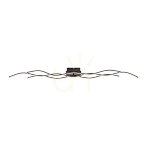 WAVE Plafond 15167-18 Fekete 3xLED small 1
