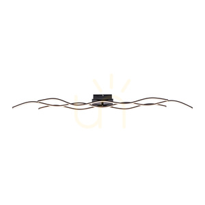 WAVE Plafond 15167-18 Fekete 3xLED small 12