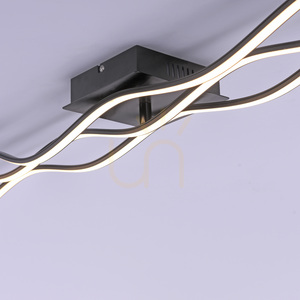 WAVE Plafond 15167-18 Fekete 3xLED small 9