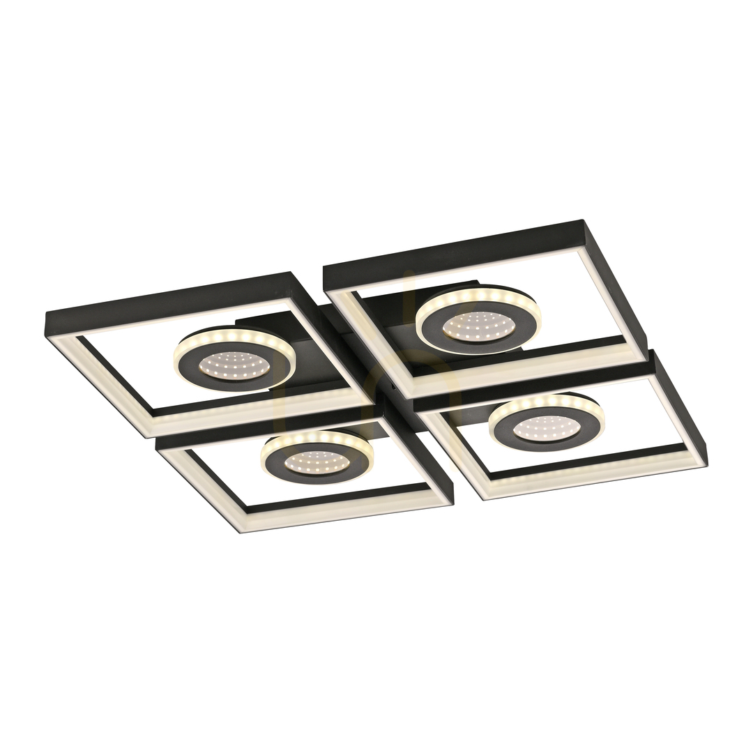 Előnézet TRAFORO 6855-18 Plafond fekete 1xLED TRAFORO 6855-18 Plafond fekete 1xLED