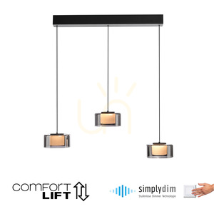 Zuma Line RIKA 2113-18 fekete/smoky LED függőlámpa, 20 W, 71 cm 1 Zuma Line RIKA 2113-18 fekete/smoky LED függőlámpa, 20 W, 71 cm small 1