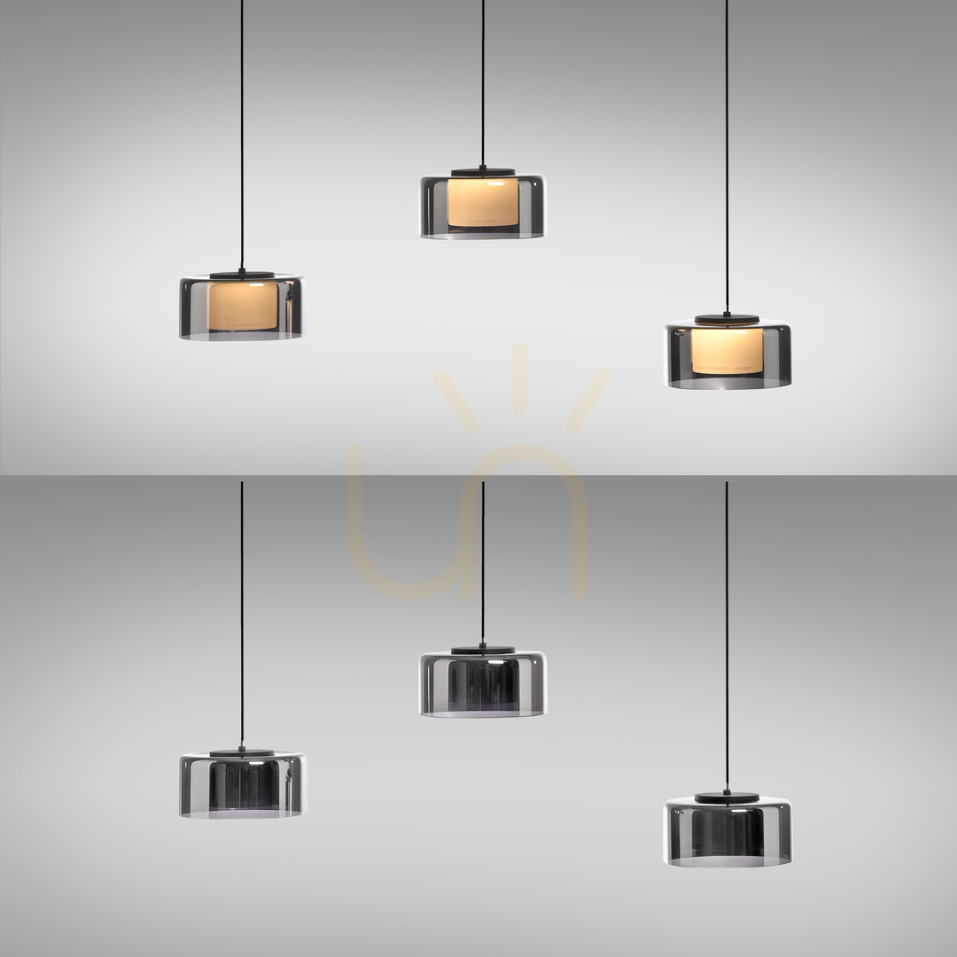 Kijelző Zuma Line RIKA 2113-18 fekete/smoky LED függőlámpa, 20 W, 71 cm Zuma Line RIKA 2113-18 fekete/smoky LED függőlámpa, 20 W, 71 cm