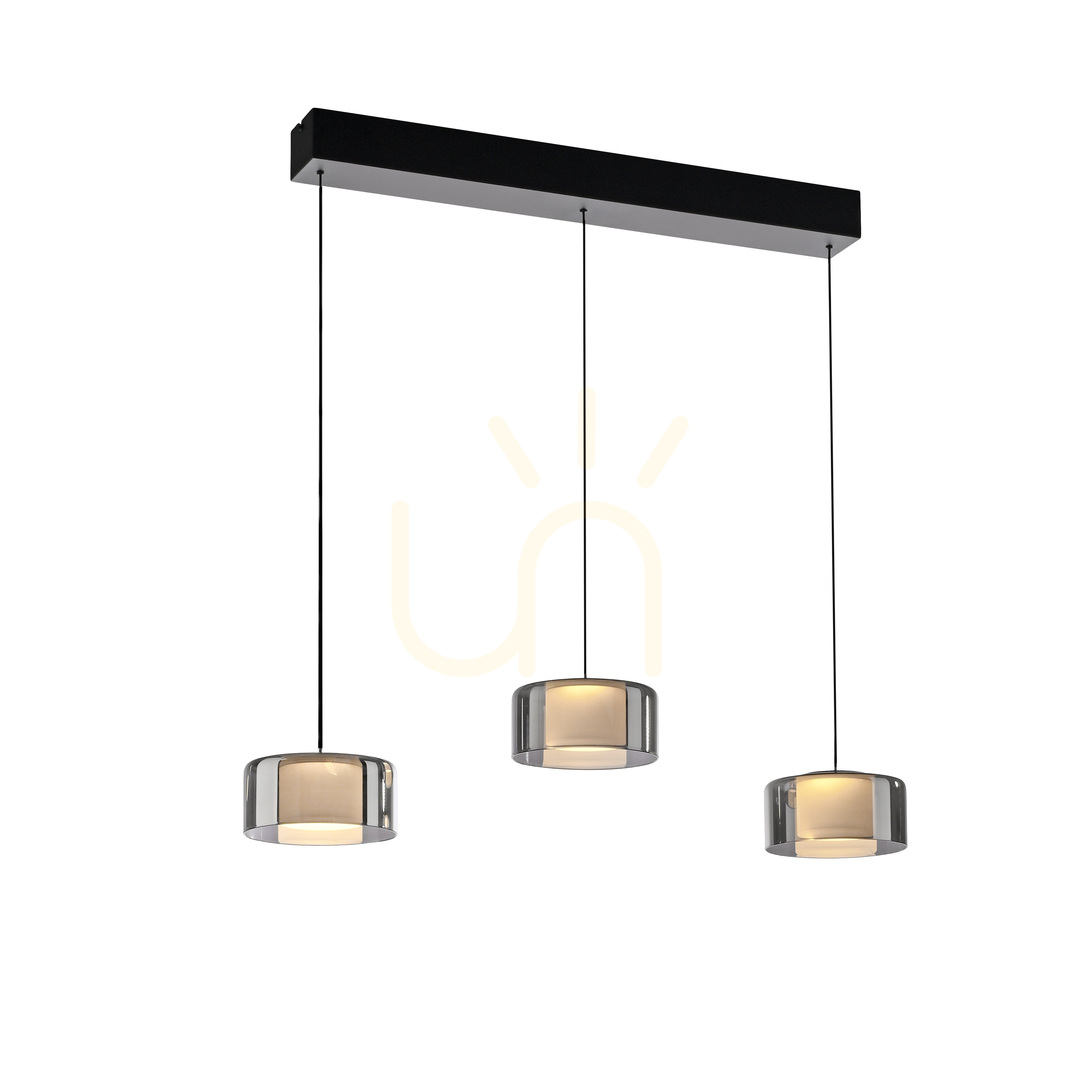 Előnézet Zuma Line RIKA 2113-18 fekete/smoky LED függőlámpa, 20 W, 71 cm Zuma Line RIKA 2113-18 fekete/smoky LED függőlámpa, 20 W, 71 cm