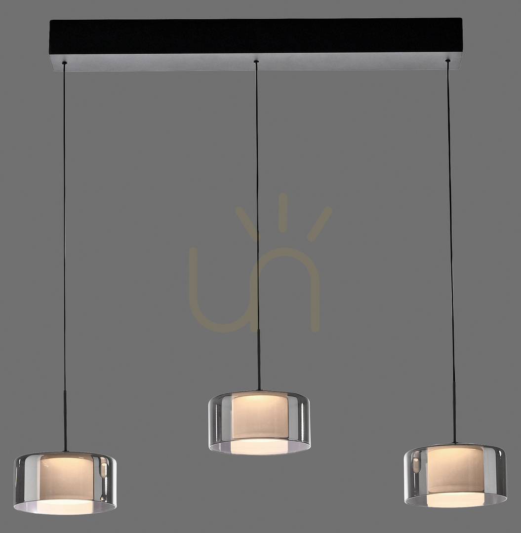 Jelölje be Zuma Line RIKA 2113-18 fekete/smoky LED függőlámpa, 20 W, 71 cm Zuma Line RIKA 2113-18 fekete/smoky LED függőlámpa, 20 W, 71 cm