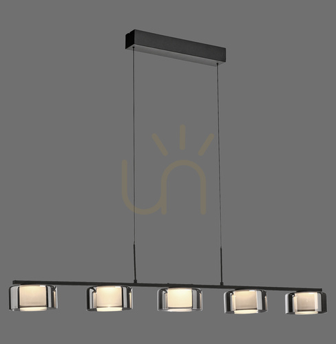 Jelölje be RIKA függőlámpa 2116-18 fekete 5xLED