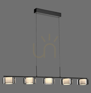 RIKA függőlámpa 2116-18 fekete 5xLED small 0