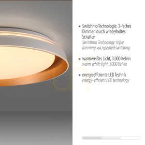 SATI Plafond 14368-60 sárgaréz 1xLED small 3