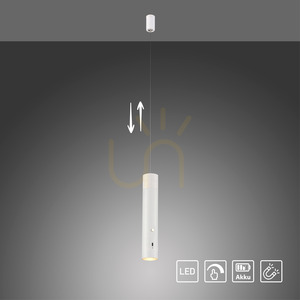 ATTACH 18281-16 függesztett lámpa, fehér, 2600 mAh akkumulátor, mágneses fej, érintőszabályzó small 12