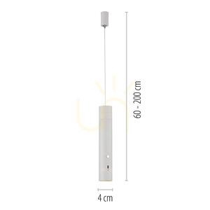 ATTACH 18281-16 függesztett lámpa, fehér, 2600 mAh akkumulátor, mágneses fej, érintőszabályzó small 8