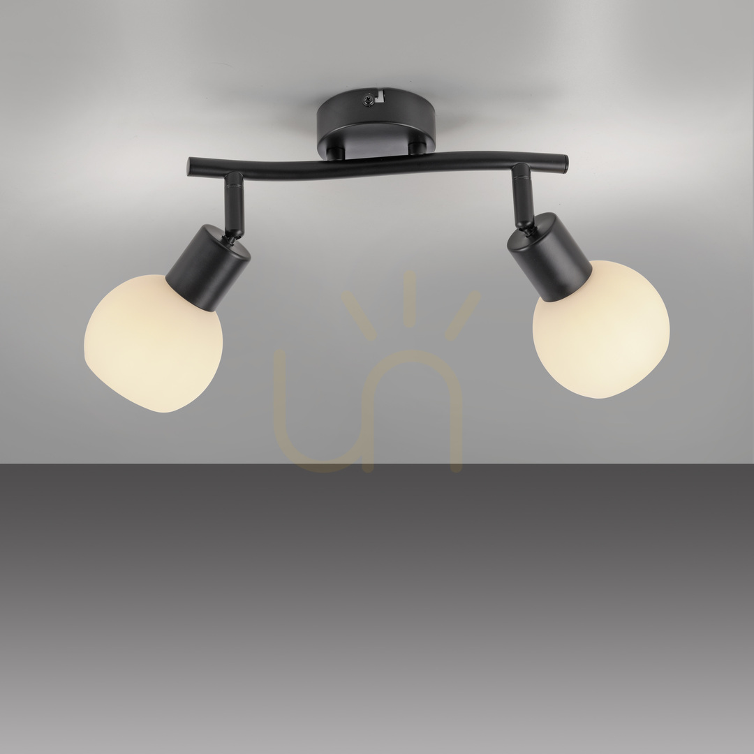 Jelölje be Plafond LOKI 12151-18 Fekete 2xE14 Plafond LOKI 12151-18 Fekete 2xE14