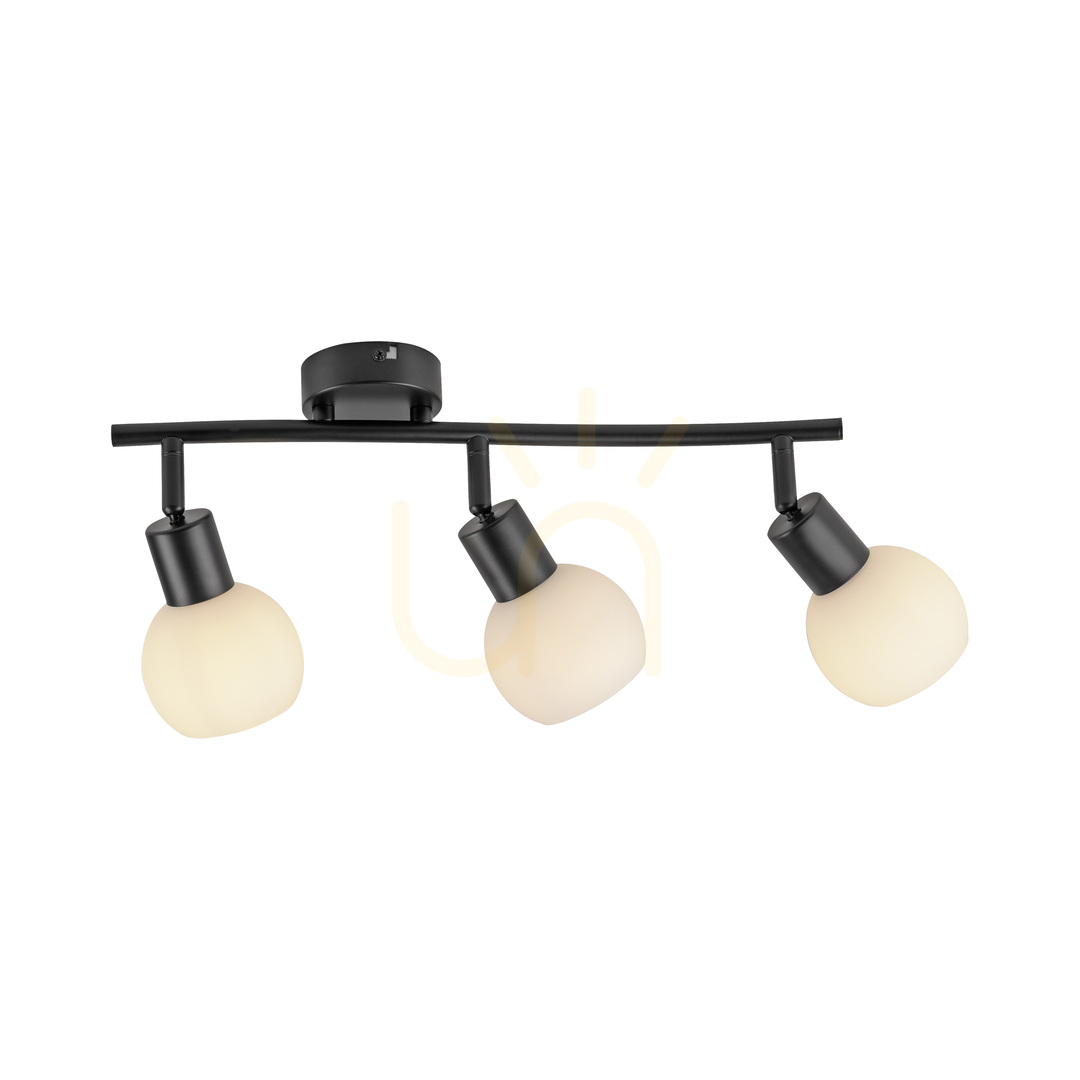 Kilátás Plafond LOKI 12152-18 Fekete 3xE14 Plafond LOKI 12152-18 Fekete 3xE14