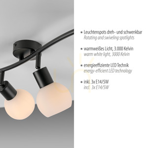Plafond LOKI 12152-18 Fekete 3xE14 3 Plafond LOKI 12152-18 Fekete 3xE14 small 3