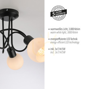 Plafond LOKI 12153-18 Fekete 3xE14 small 4