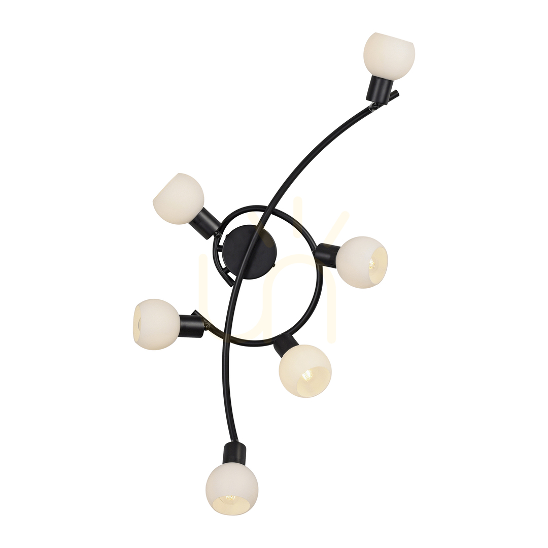 Jelölje be Plafond LOKI 12155-18 fekete 6xE14 Plafond LOKI 12155-18 fekete 6xE14
