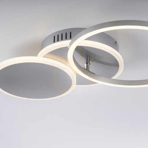 Jelölje be JUST LIGHT SEVENT 14116-55 LED mennyezeti lámpa, ezüstszínű, 50 × 33,4 cm