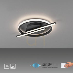 KORSA Plafond 14130-18 Fekete 3xLED small 13