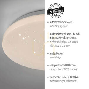 Plafond URANUS 14175-16 fehér 1xLED small 4