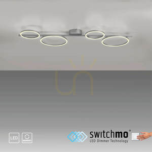 Plafond MINI RITUS 14211-21 ezüst 4xLED small 12
