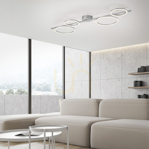 Plafond MINI RITUS 14211-21 ezüst 4xLED small 2