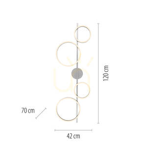 Plafond MINI RITUS 14211-21 ezüst 4xLED small 8