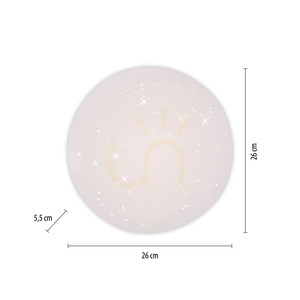 Zuma Line URANUS 14275-16VE fehér LED mennyezeti lámpa 12 W 26 cm small 8