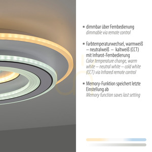 Plafond TOLAGO 14282-16 fehér 2xLED 3 Plafond TOLAGO 14282-16 fehér 2xLED small 3