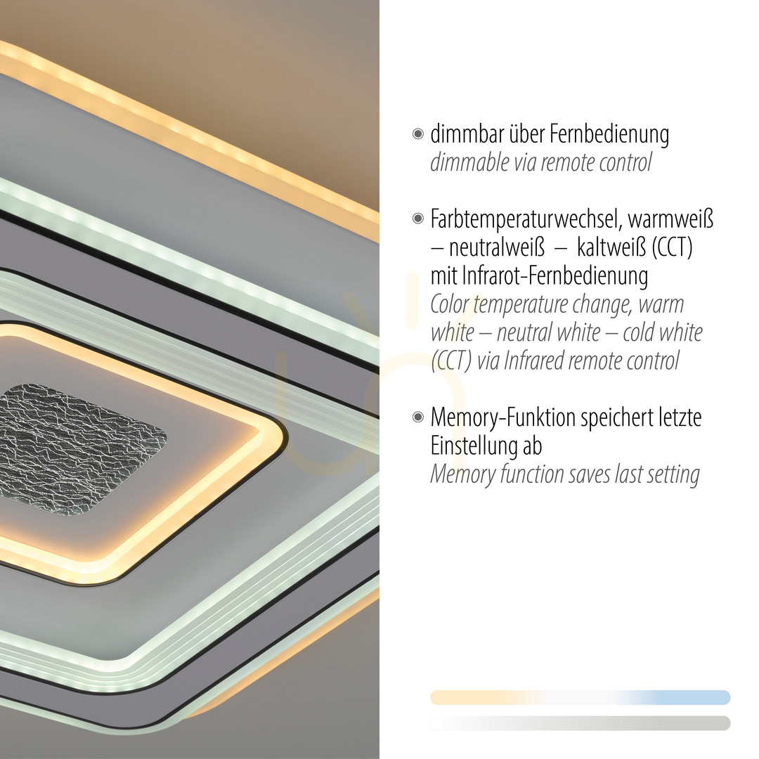 Kijelző Zuma Line TOLAGO 14283-16 fehér LED mennyezeti lámpa 49 cm 50 W Zuma Line TOLAGO 14283-16 fehér LED mennyezeti lámpa 49 cm 50 W