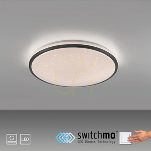 Plafond KYLE14295-18 fekete 1xLED small 12