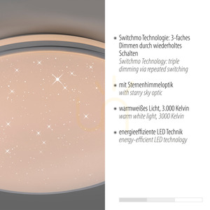 Plafond KYLE14295-21 Ezüst 1xLED small 3