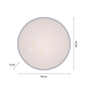 Plafond KYLE14295-21 Ezüst 1xLED small 8
