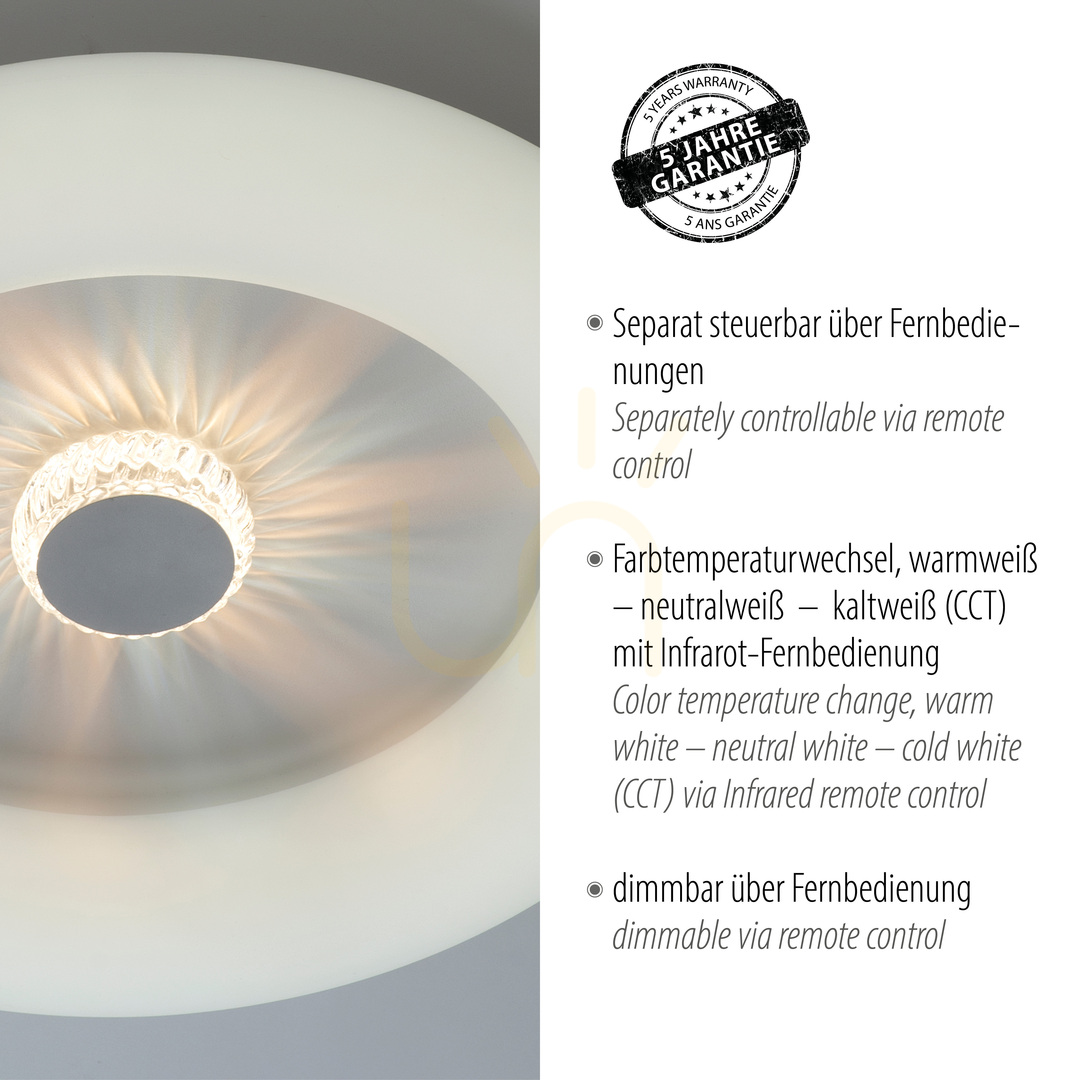 Előadás VERTIGO plafond 14383-16 Fehér 1xLED VERTIGO plafond 14383-16 Fehér 1xLED
