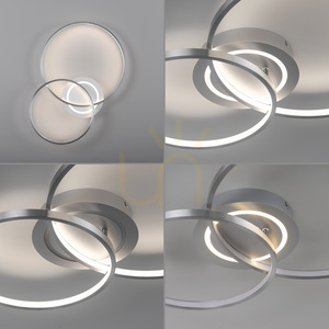 ASMINA Plafond 14540-95 ezüst 3xLED small 12