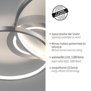 ASMINA Plafond 14540-95 ezüst 3xLED small 4