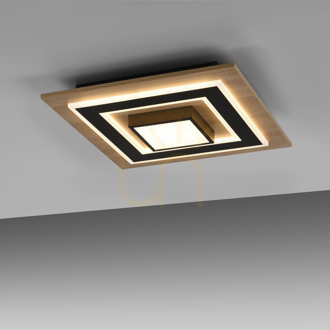 Jelölje be Zuma Line TOLA 14563-18 fekete/fa mennyezeti lámpa LED 30 W Zuma Line TOLA 14563-18 fekete/fa mennyezeti lámpa LED 30 W