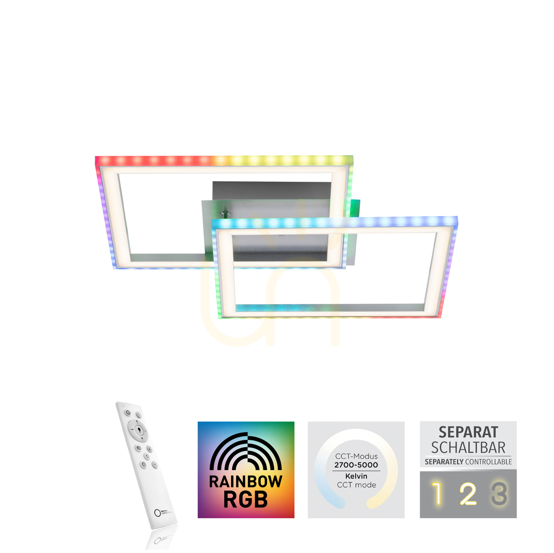 Kilátás Plafond FELIX60 14634-55 Ezüst 2xLED Plafond FELIX60 14634-55 Ezüst 2xLED