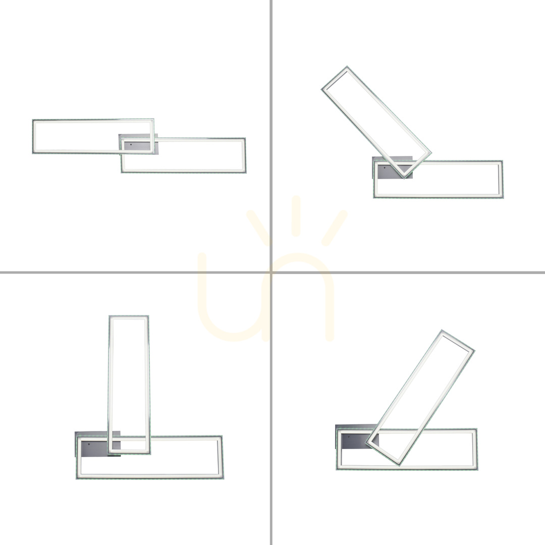 Kijelző Plafond FELIX60 14635-55 Ezüst 2xLED Plafond FELIX60 14635-55 Ezüst 2xLED