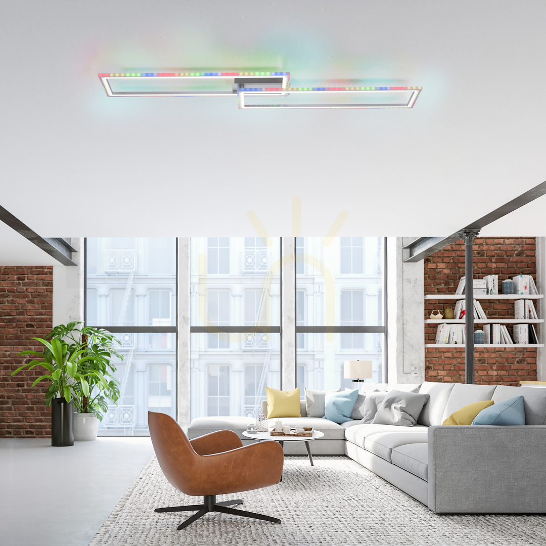 Előnézet Plafond FELIX60 14635-55 Ezüst 2xLED Plafond FELIX60 14635-55 Ezüst 2xLED