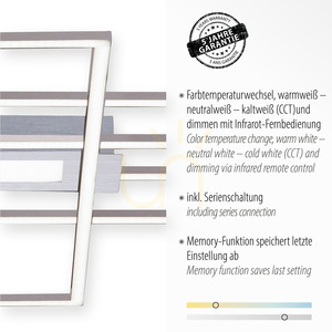 ASMIN Plafond 14693-55 ezüst 1xLED small 3