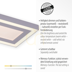 Plafond Paul Neuhaus / JUST LIGHT Edging 14853-16 fehér 2xLED small 3