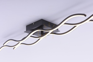 WAVE Plafond 15166-18 fekete 1xLED small 10