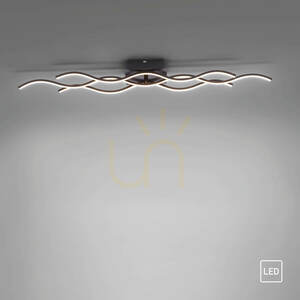 WAVE Plafond 15166-18 fekete 1xLED small 12