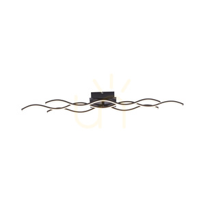 WAVE Plafond 15166-18 fekete 1xLED small 13