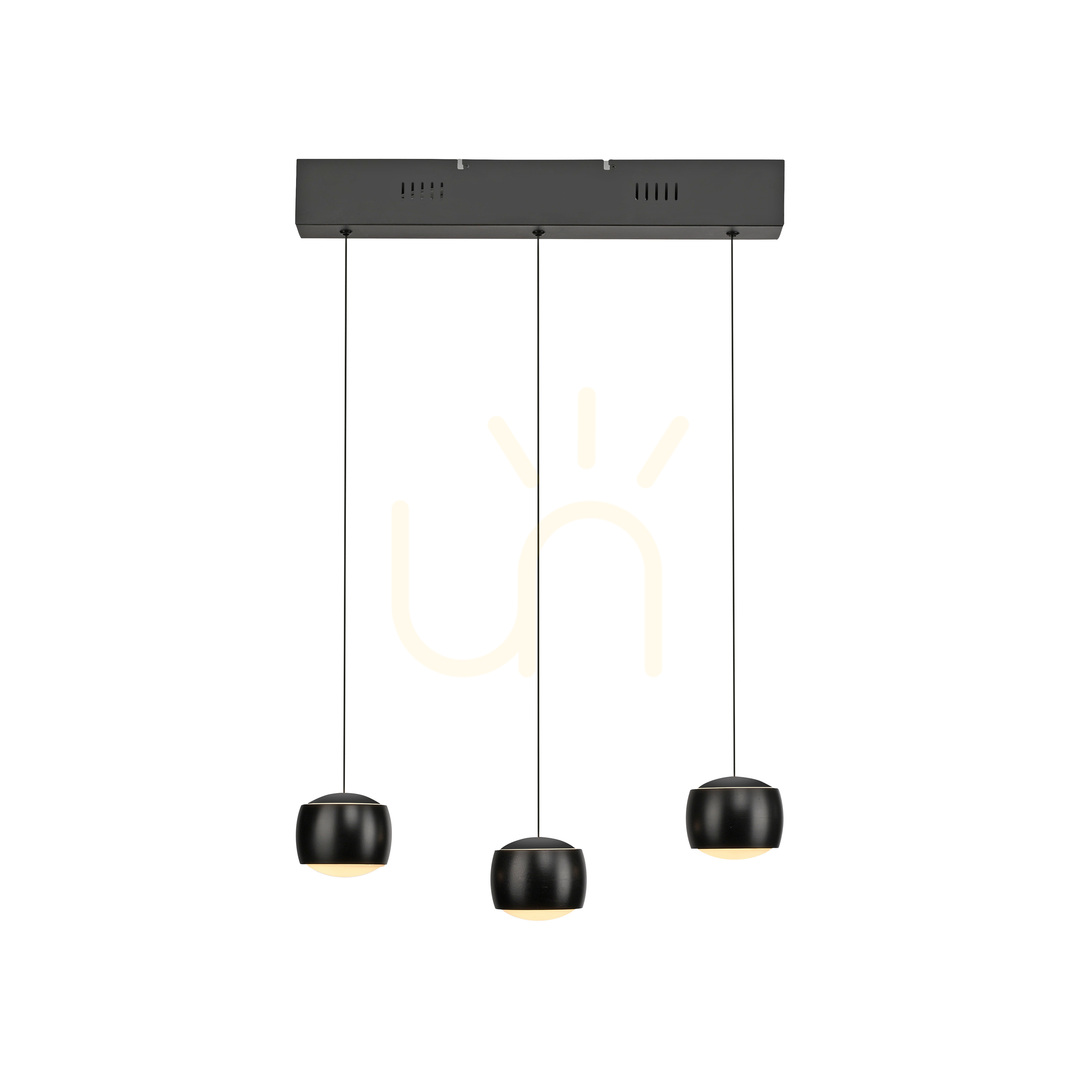 Jelölje be BALLINI függőlámpa 15261-18 Fekete 3xLED BALLINI függőlámpa 15261-18 Fekete 3xLED