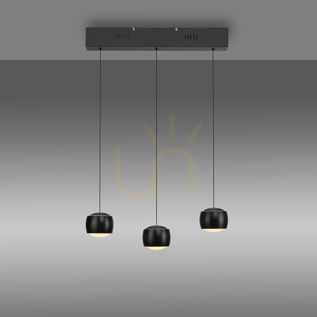 Jelölje be BALLINI függőlámpa 15261-18 Fekete 3xLED BALLINI függőlámpa 15261-18 Fekete 3xLED