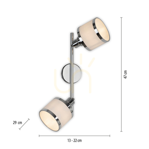 ACCOR Plafond 15372-17 króm 2xE14 8 ACCOR Plafond 15372-17 króm 2xE14 small 8