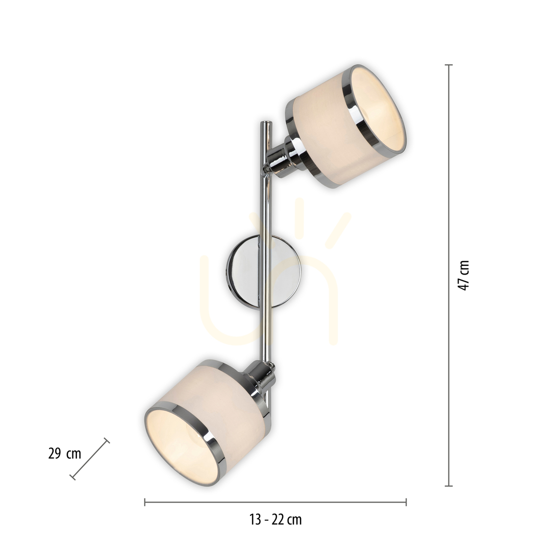 Kijelző ACCOR Plafond 15372-17 króm 2xE14 ACCOR Plafond 15372-17 króm 2xE14